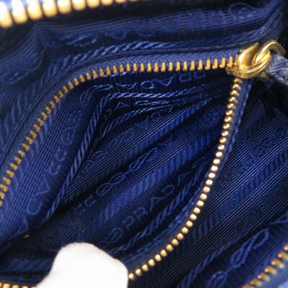 Prada Triangle Blue Pouch - Picture 7 of 10